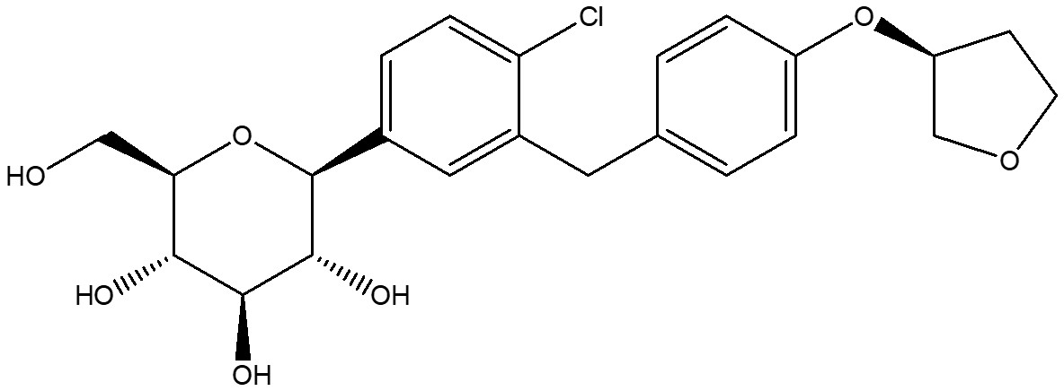 Empagliflozin molecular structure